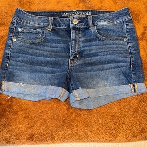 American Eagle Outfitters Women's Rolled Cuff Jean Shorts